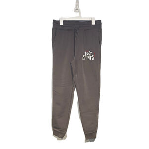 Mens Grey Embroidered Lost Saints Sweatpants Rue 21 Size Medium Joggers Pockets